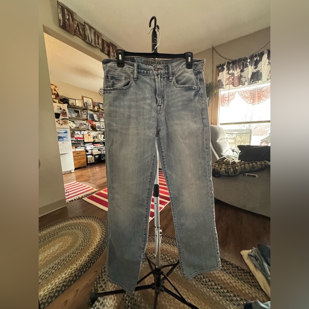 American Eagle Outfitters Light Blue Straight Jeans